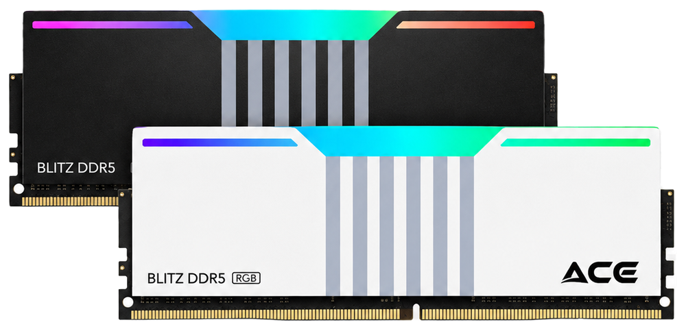 ACE Blitz RGB DDR5 — Black and White
