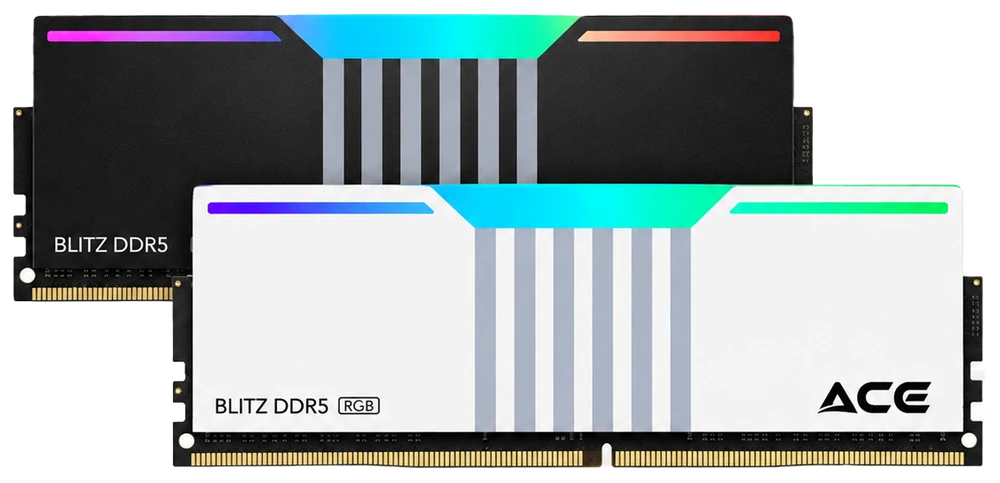 ACE Blitz RGB DDR5 — Black and White