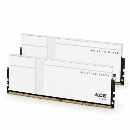 ACE Flare DDR5 32GB (2×16GB) 6000MT/s CL38 Non-RGB — White